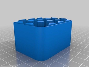 caja de la batería 12xaa los contenedores personalizado 3d print model - Mito3D