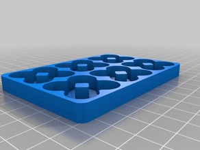 6x4 aa bandeja de la batería organización personalizado 3d print model - Mito3D