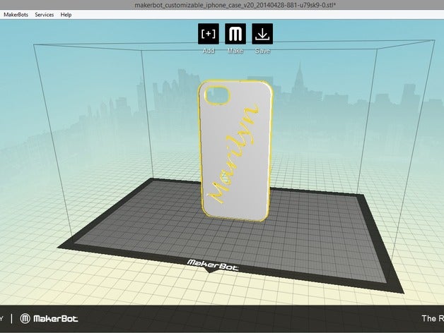 marilyn cas de l'iphone 5 mobile personnalisé 3D print model - Mito3D