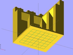 castillo modular kit duplo compatible de la construcción juguetes 3d print model - Mito3D
