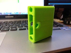 prusa i3 einstein - x polia intermediária de extremidade cheia lado Impressora 3d peças 3d print model - Mito3D