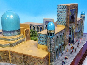 mein samarkand 1220 Gebäude Strukturen Moschee Welterbe 3d print model - Mito3D