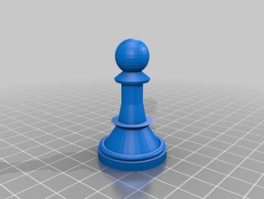 3d pawn chess boardgame 3d print model - Mito3D