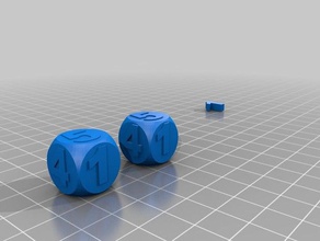 standard dice pair 3d print model - Mito3D