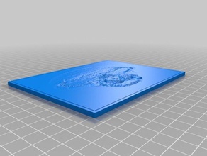 personalizada caveira lithopane 2d arte 3d print model - Mito3D