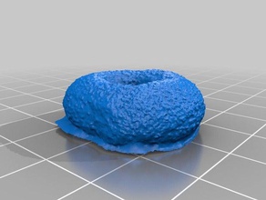 bagel alimentos bebida scan semente de gergelim 3d print model - Mito3D