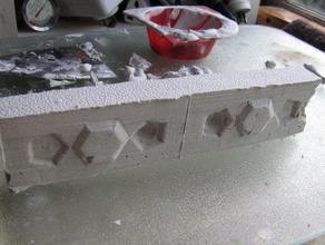 intonaco di divertimento 3d la stampa i test il cemento pareti 3d print model - Mito3D