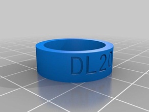 dl2014 misura 10 anelli personalizzato 3d print model - Mito3D