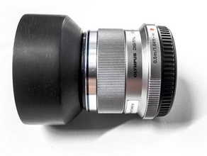 lens hood olympus mzuiko dijital 45mm f18 mikro fourthird bayonet kamera ödünç 3d print model - Mito3D
