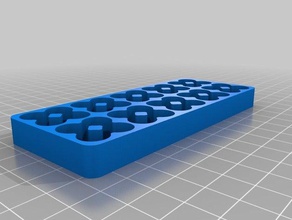 my customized aaa battery tray organization 3d print model - Mito3D