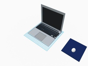 brittons macbook air 3d de l'impression 21brittong ordinateur souris 3d print model - Mito3D