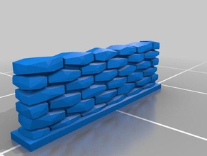 parede de pedra 6 adereços personalizado 3d print model - Mito3D