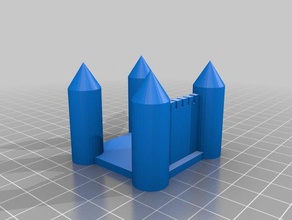 dentada castelo 3d impressão 3d print model - Mito3D
