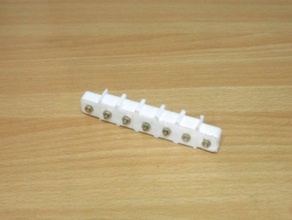terminal strip recessed nuts automotive block cabling circuits electrical electronics wiring 3d print model - Mito3D