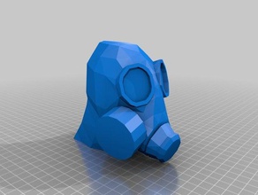 team fortress 2 pyro head video games character decompile gas mask tf2 valve game 3d print model - Mito3D