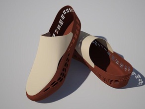 3-d imprimible zapatos del barco de la moda casual caminar 3d print model - Mito3D