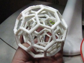 buckyball matematik sanat 3d print model - Mito3D