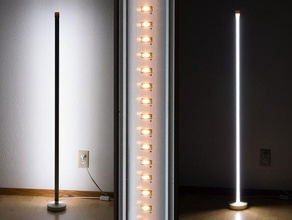 t8 led de la lampe décor fluorescent lumière 3d print model - Mito3D