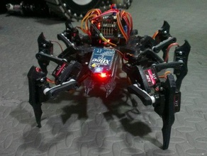 9g hexapod robótica extracore printbot servo xbee 3d print model - Mito3D
