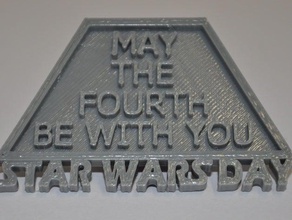 star wars day cartouche 3d printing may fourth 3d print model - Mito3D