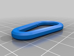 smaller carabiner keychains customized 3d print model - Mito3D
