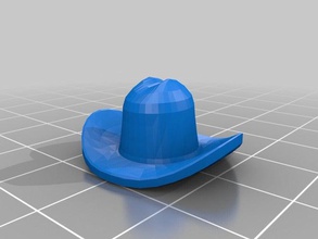 cowboy hat interactive art 3d print model - Mito3D