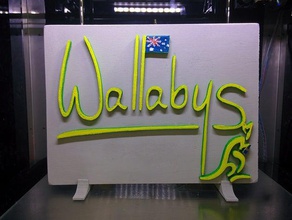 wallabis targhetta da tavolo işaretler logoları europa ıtalia 3d print model - Mito3D