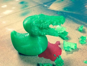 croco-pato duckator animais o jacaré legal divertido engraçado mix 3d print model - Mito3D