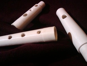 pflute soprano&cedil cónico la música instrumento 3d print model - Mito3D