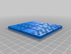my customized dominoes games 3d print model - Mito3D
