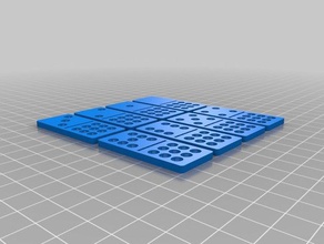 my customized dominoes games 3d print model - Mito3D