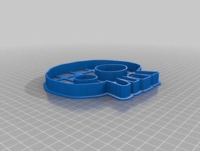 simbolo teschio a cozinha jantar personalizado 3d print model - Mito3D