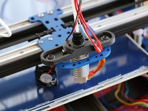 hotend mount e3d v5 bowden mendelmax 2 printer parts 3d print model - Mito3D
