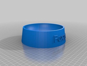 foxxy-futter-topf las mascotas personalizado 3d print model - Mito3D