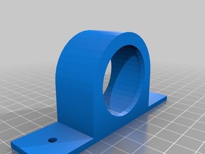 mi personalizados de soporte rodamiento roundflat superior 3d impresión 3d print model - Mito3D