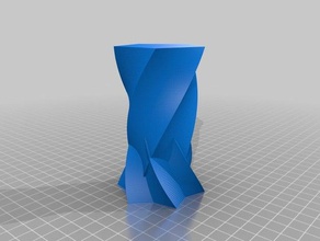 double twist vase Container angepasst 3d print model - Mito3D