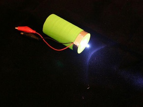 ultracapacitor flashlightnight luce fai da te 3d print model - Mito3D