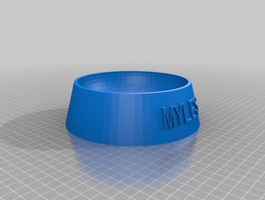 myles food bowl pets customized 3d print model - Mito3D