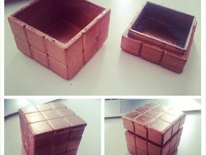 rubik cube boîte les conteneurs 3d print model - Mito3D