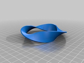 mobius strip3 math art customized 3d print model - Mito3D