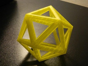 icosaedro de matemáticas arte 3d print model - Mito3D