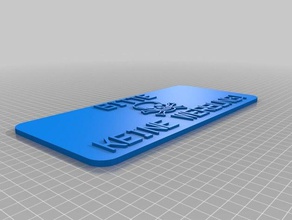 bitte keine werbung Zeichen logos angepasst 3d print model - Mito3D