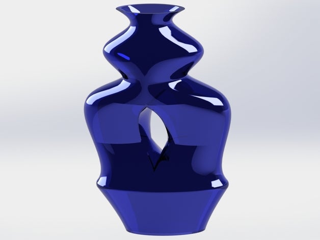 vaso con buco - maceta de flores decoración 3D print model - Mito3D