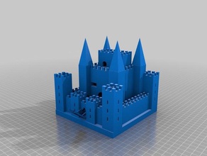 mideval europe du château 3d l'impression 3d print model - Mito3D