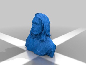 desalinhado cara kinect scan varreduras réplicas 3d print model - Mito3D