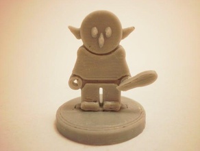 flatminis goblin los juguetes juegos rpg 3d print model - Mito3D