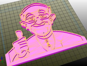 papa francesco senza sfondo persone 3d print model - Mito3D
