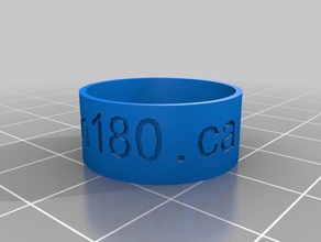 turn180 ring rings customized 3d print model - Mito3D