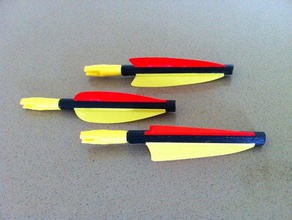 fletchings frecce sport all'aperto tiro con l'arco di volo cocca 3d print model - Mito3D