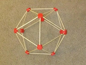 1v dome hub construction toys geodesic 3d print model - Mito3D